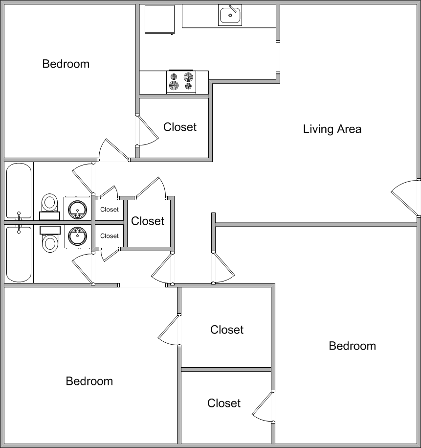 Three Bedroom Three Bedroom